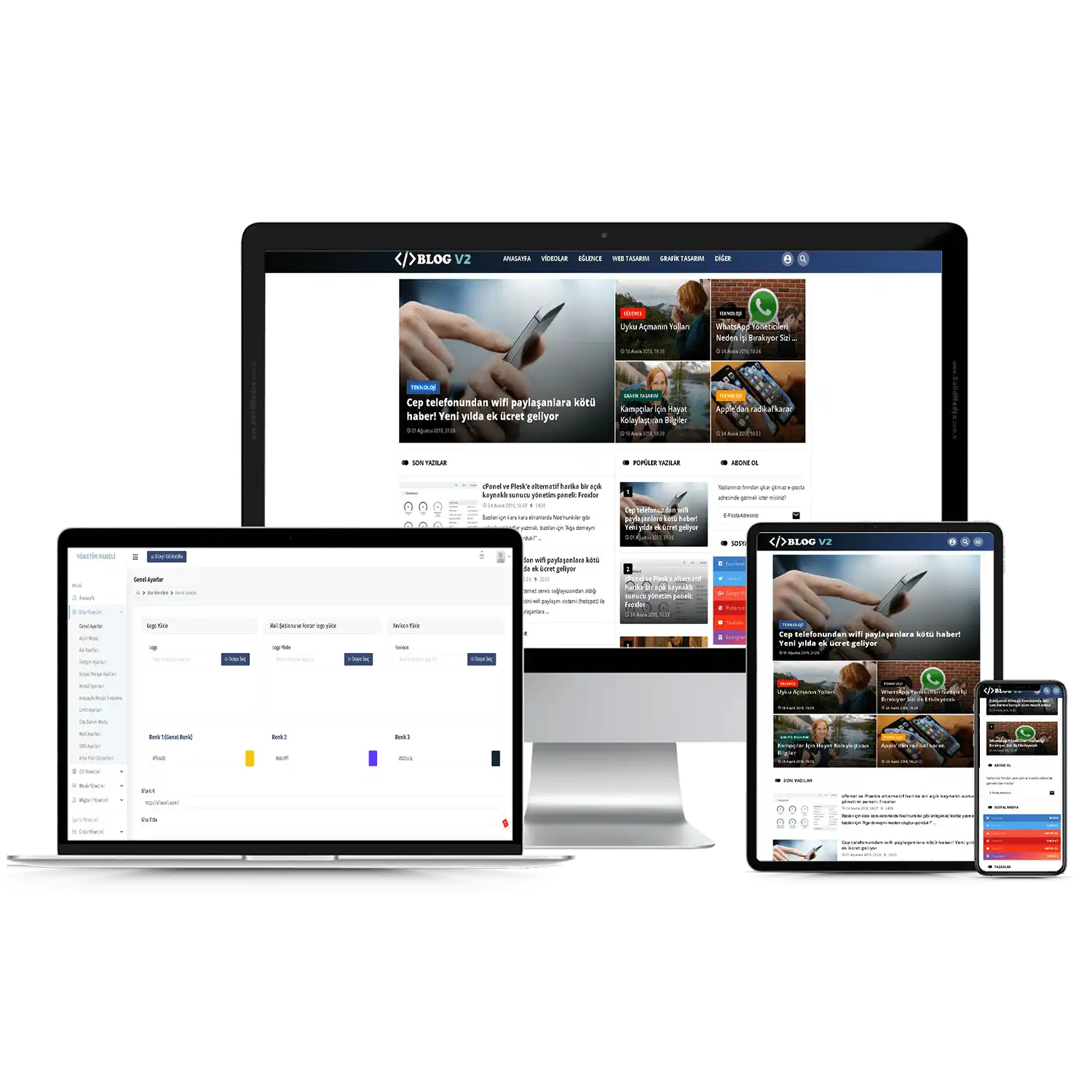 Blog Sitesi V2 Web Site Teması