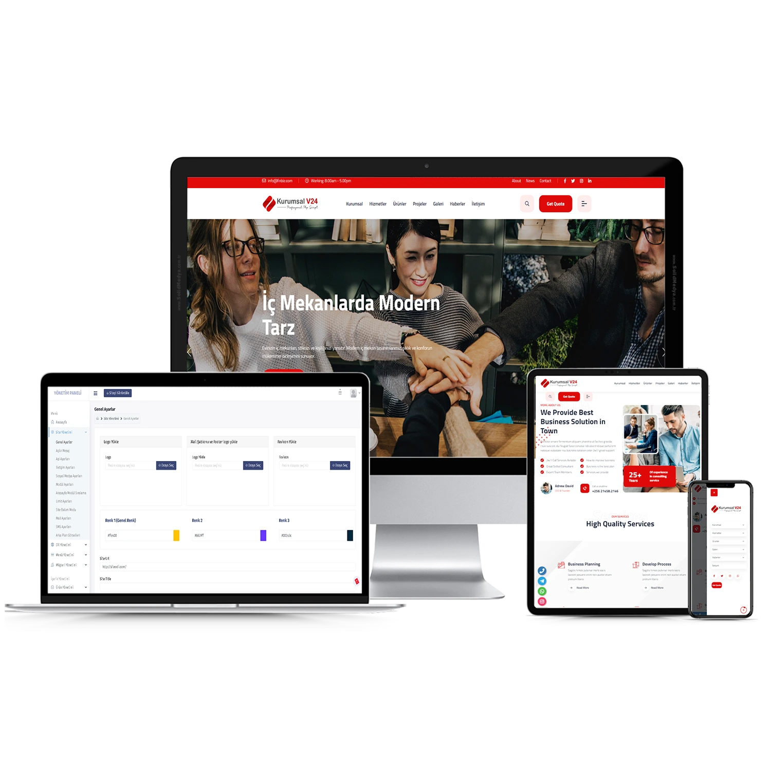Kurumsal V24 Web Site Teması