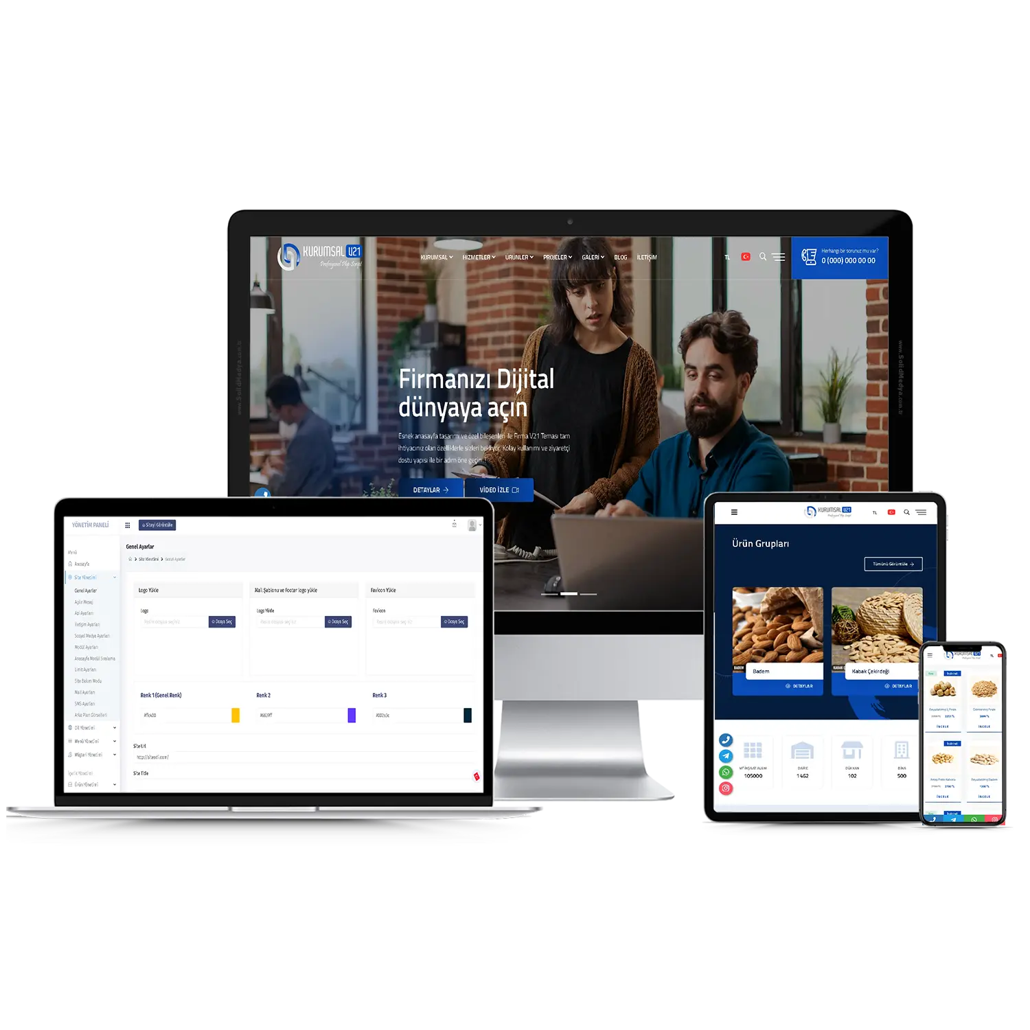 Kurumsal Firma V21 Web Site Teması