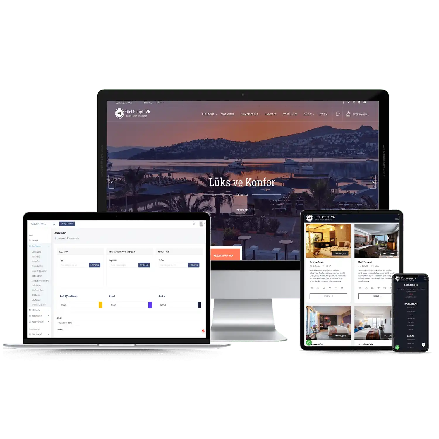 Otel Sitesi V6 Web Site Teması