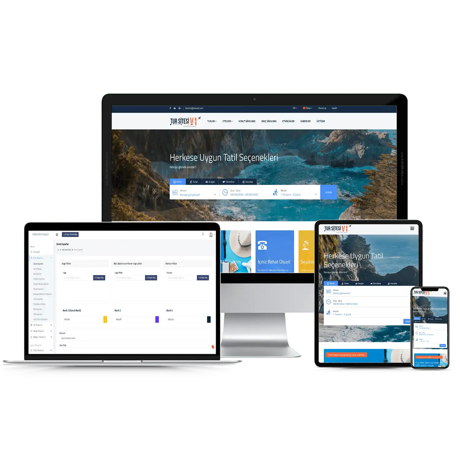 Turizm Sitesi V1 Web Site Teması